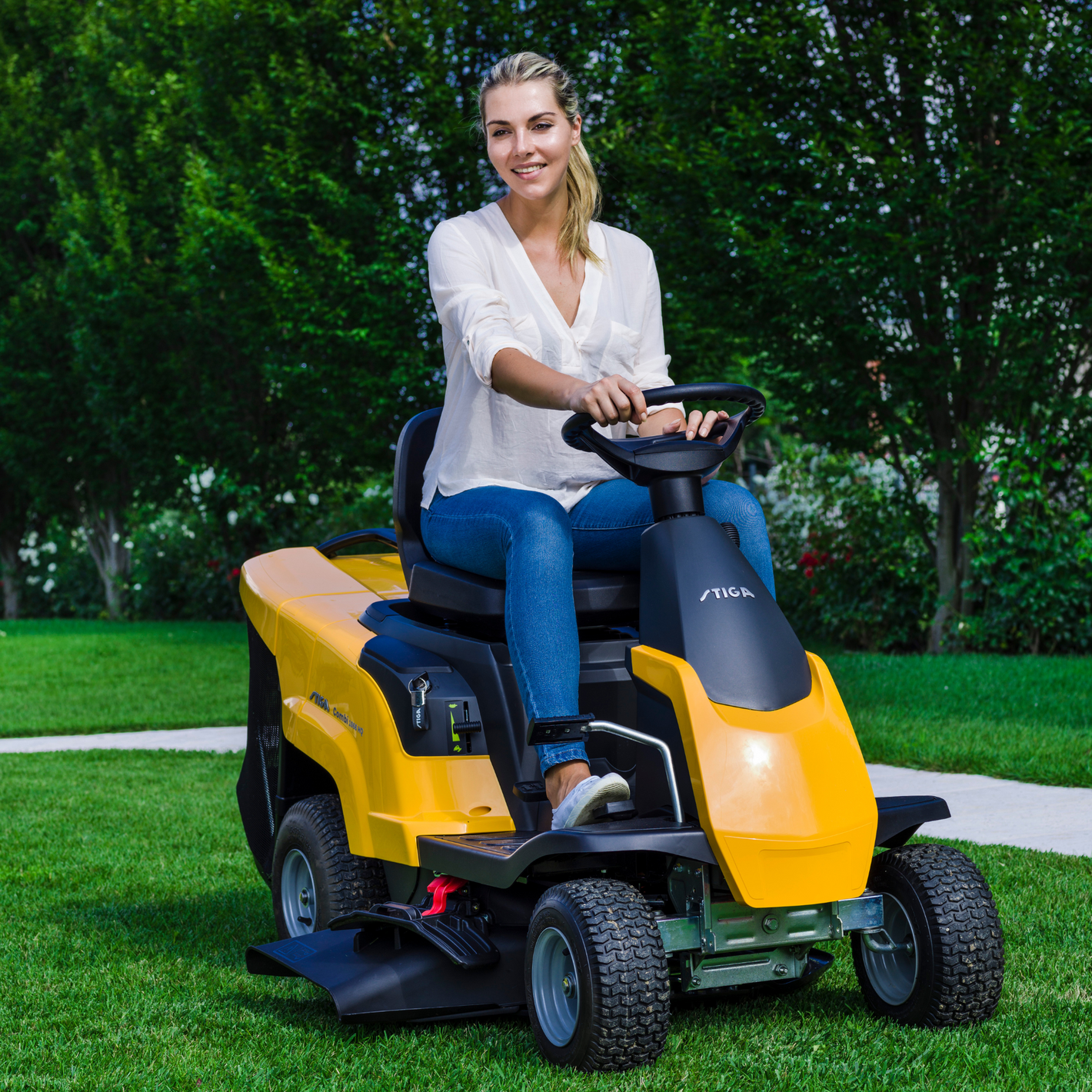 stiga combi ride on lawn mowers nz