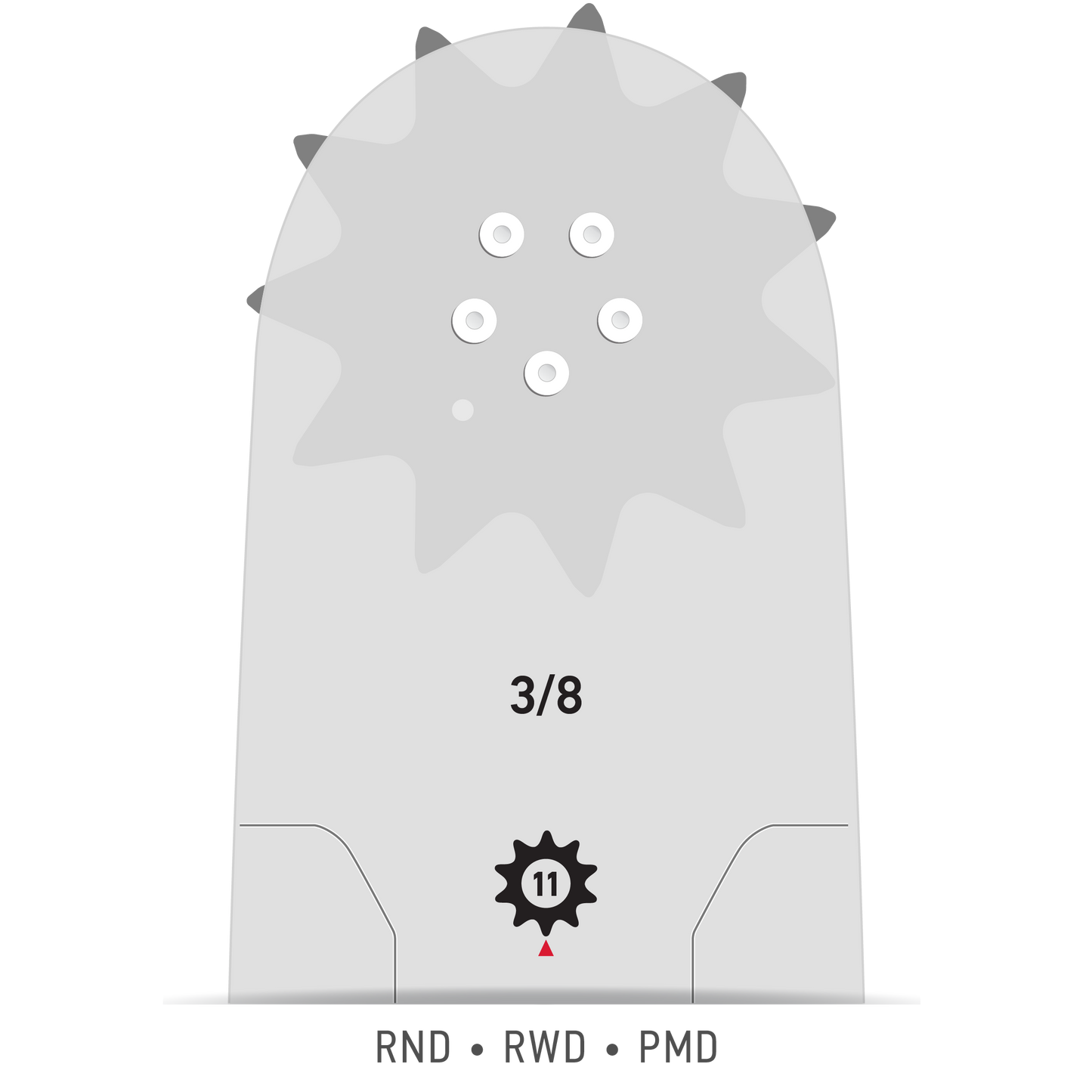 Oregon 18 Inch 3/8 .063" PowerCut Chain Bar